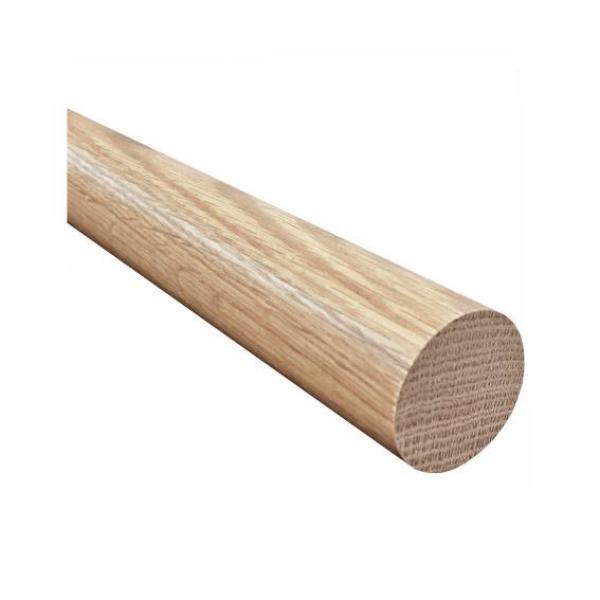 Holzhandlauf BUCHE 42 mm Lackiert rund Holzstange Holz natur Klarlack 300 cm massiv